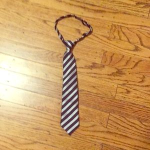 Blue and white striped tie for 4-7 year olds